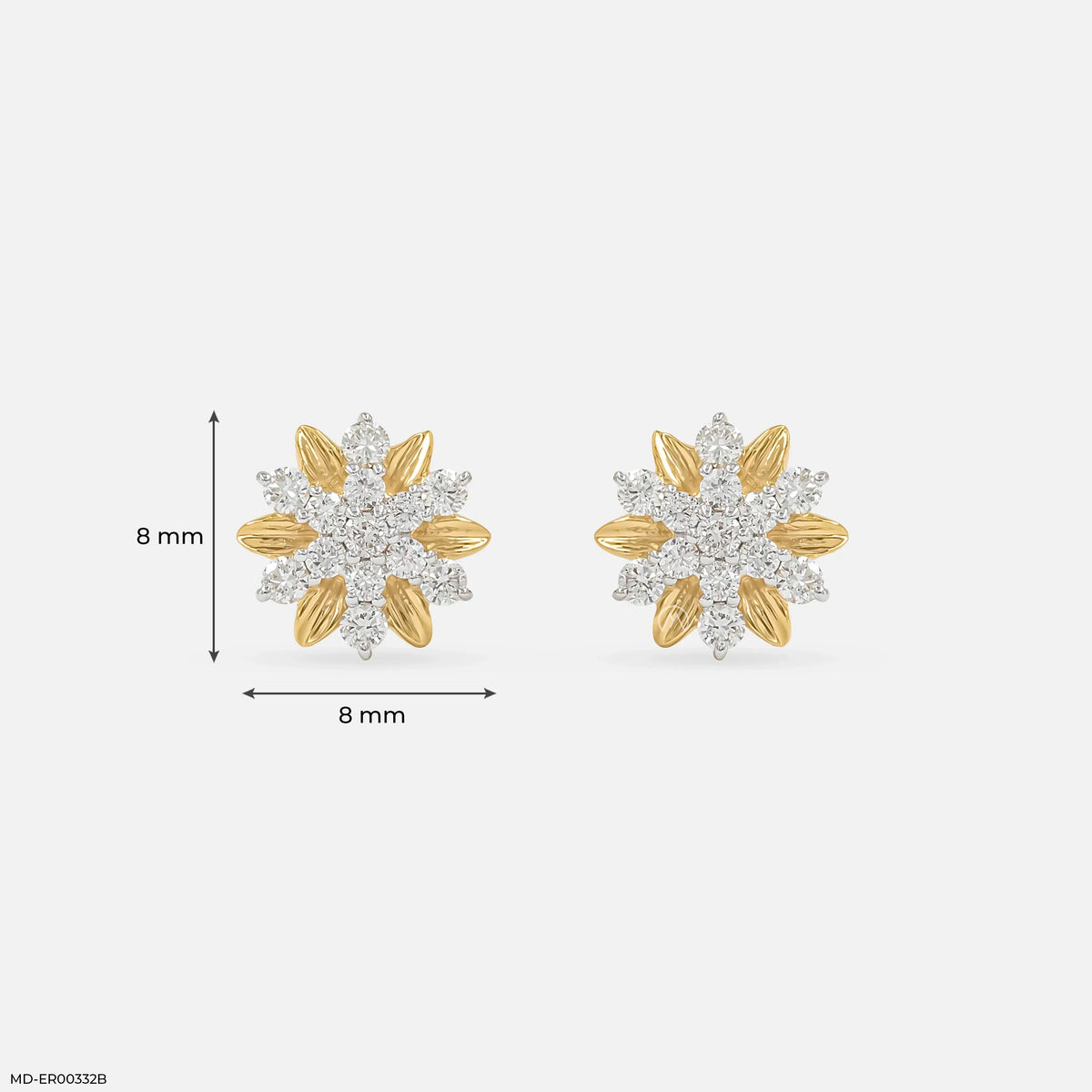 0.28 Carat StarFlower Glow Lab Diamond Earrings