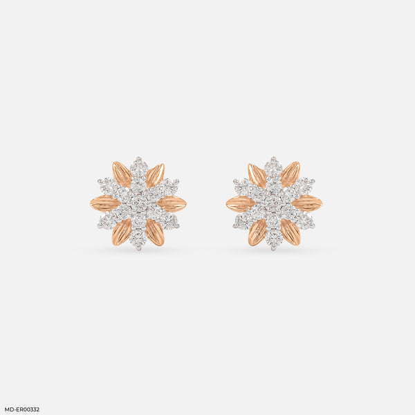 Starflower Glow Earrings 14K Yellow Gold