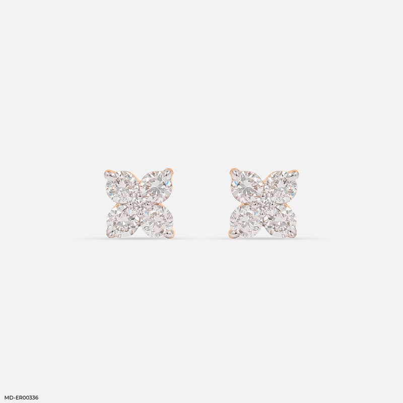 Mini Spark Earrings 14K Yellow Gold
