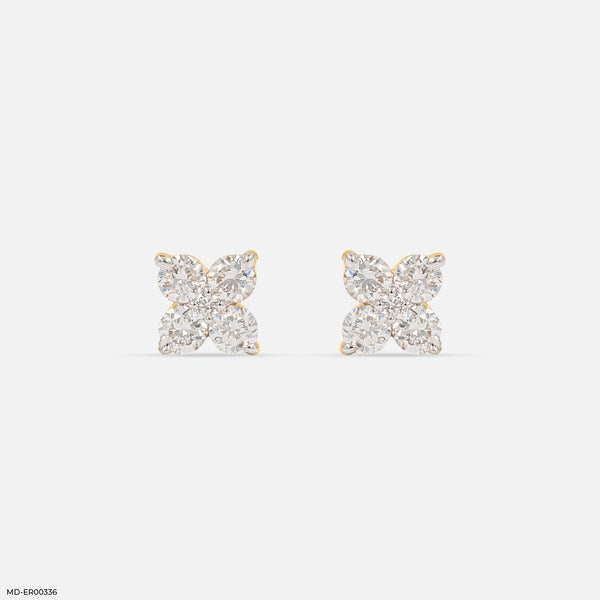 Mini Spark Earrings 14K Yellow Gold