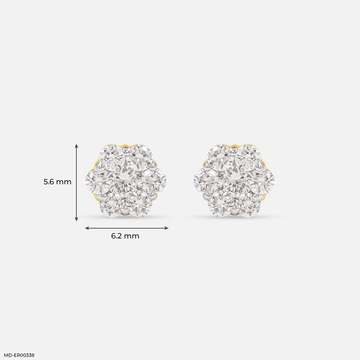 0.5 Carat Floral Radiance Lab Diamond Studs