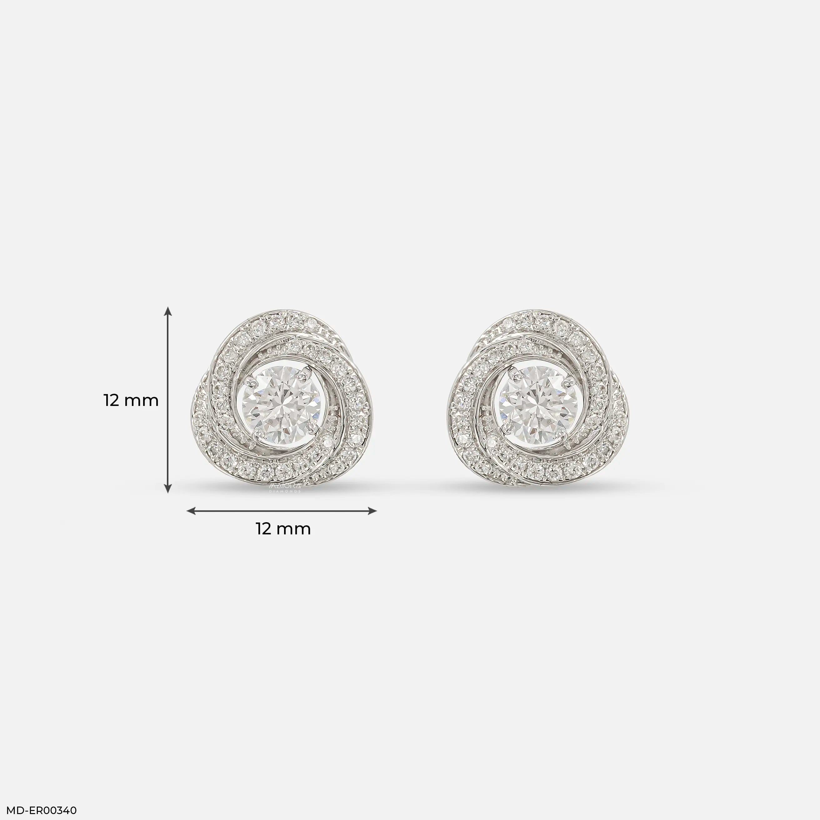 1.35 Carat Stellar Whirlwind Lab Diamond Studs