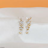 Sparkle Flora Diamond Earrings 9K White Gold