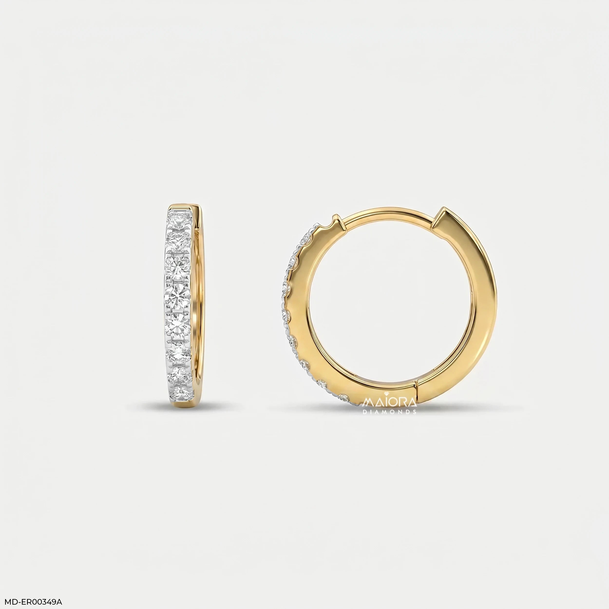 0.25 Carat Round Embrace Solitaire Diamond Stud