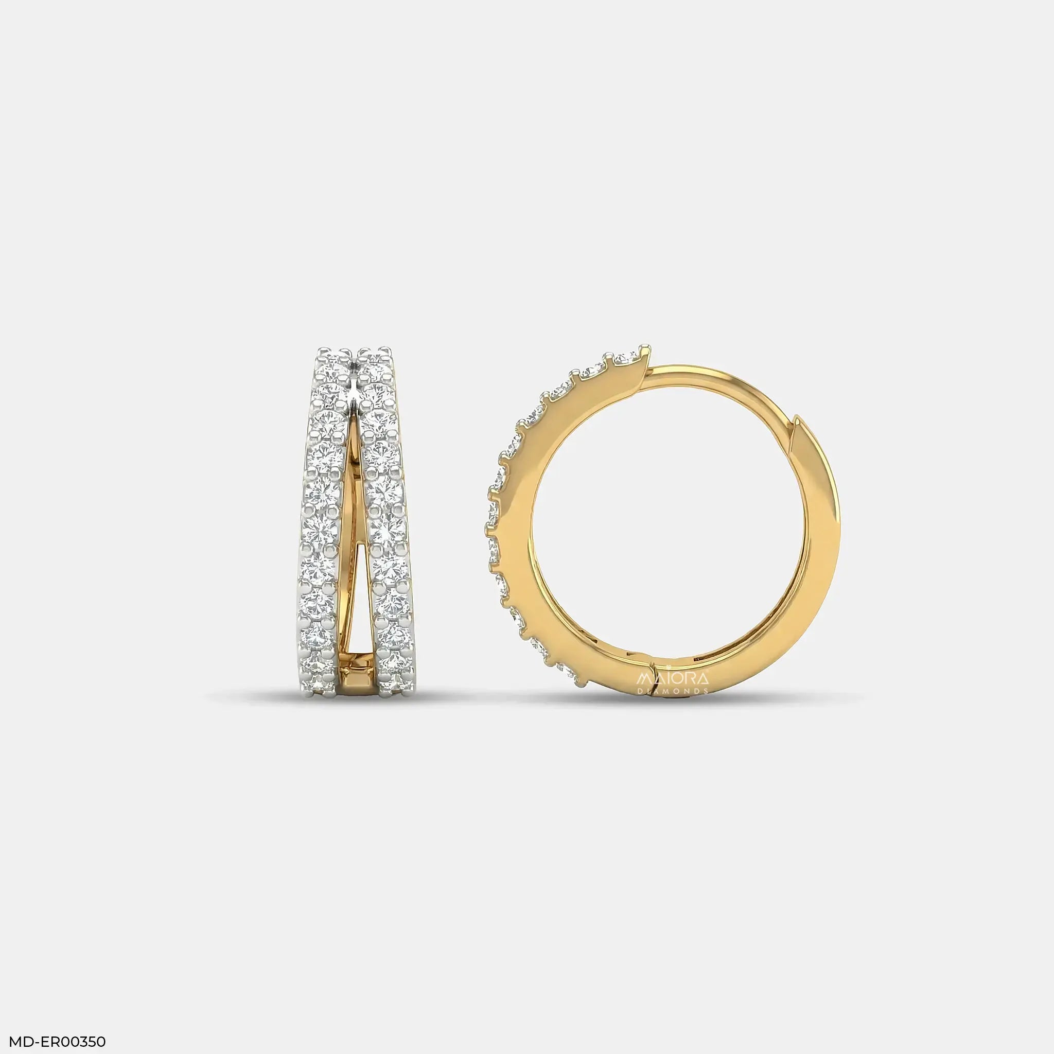 0.5 Carat Round Embrace Solitaire Diamond Stud