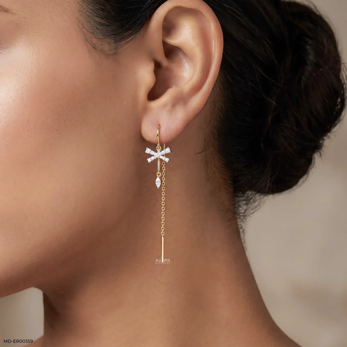 Fly Flutter Sui Dhaga Diamond Earrings