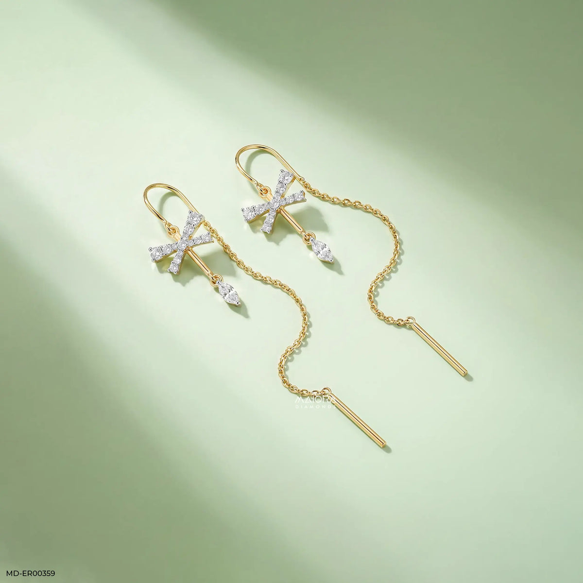 Fly Flutter Sui Dhaga Diamond Earrings
