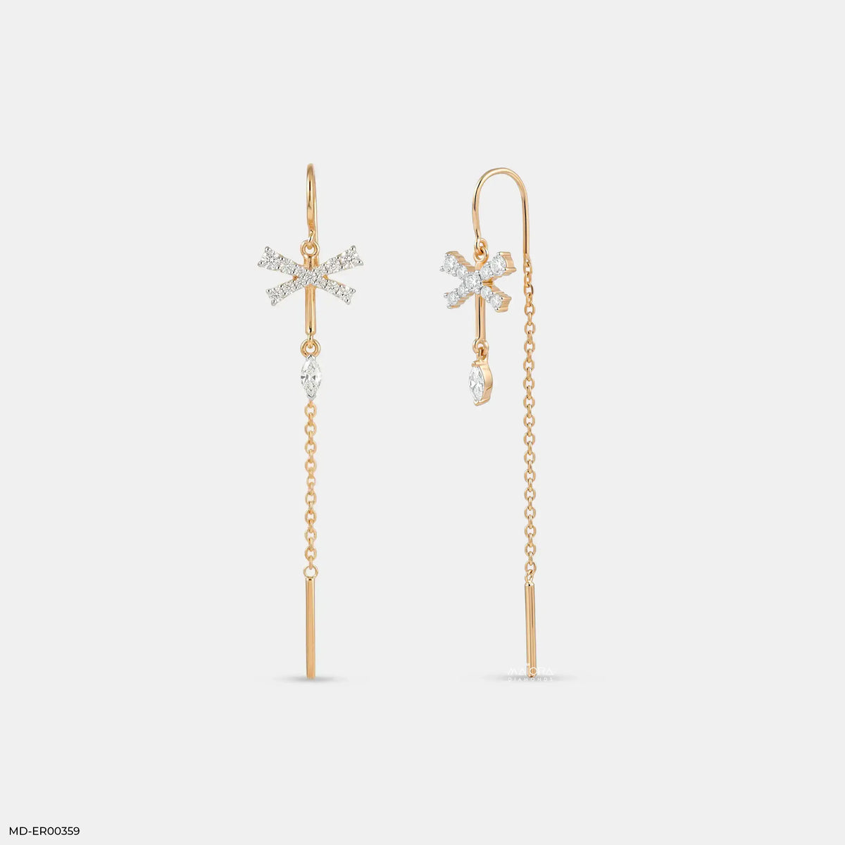 Fly Flutter Sui Dhaga Diamond Earrings