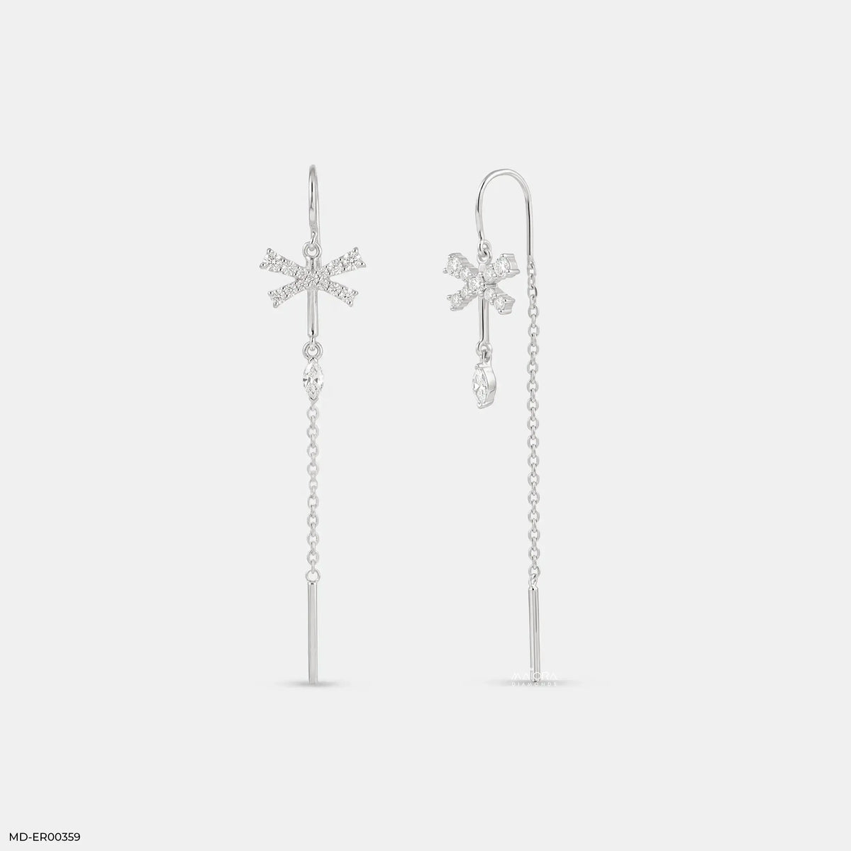 Fly Flutter Sui Dhaga Diamond Earrings
