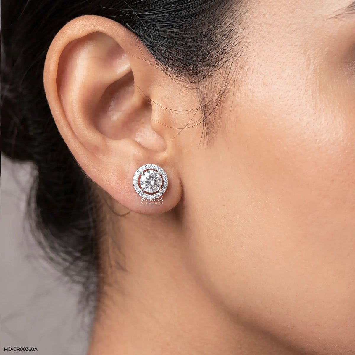 Ruby Drop Diamond Earrings
