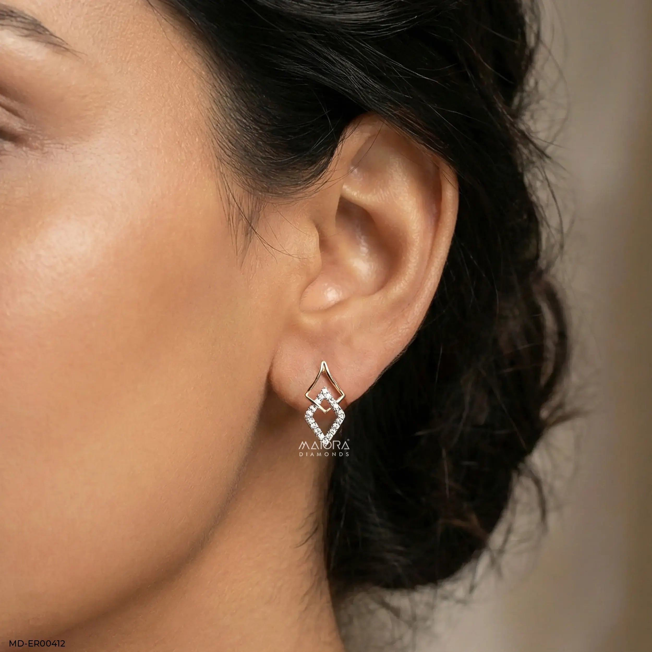 0.35 Carat Wing Lab Diamond Stud
