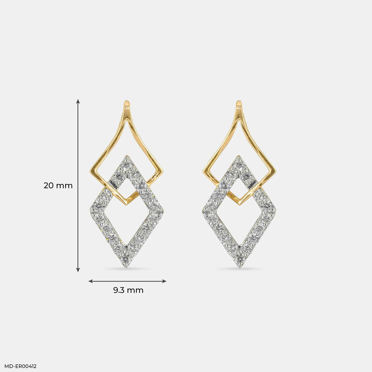 0.35 Carat Wing Lab Diamond Stud