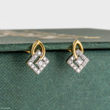 Whispering Statement Diamond Earrings 18K Yellow Gold