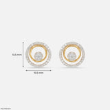 0.35 Carat Pure Magic Diamond Earrings 14K Yellow Gold