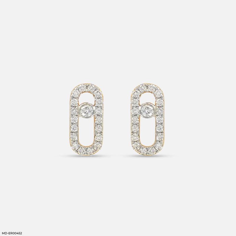 Diamond Link Lab Diamond Studs 14K Yellow Gold