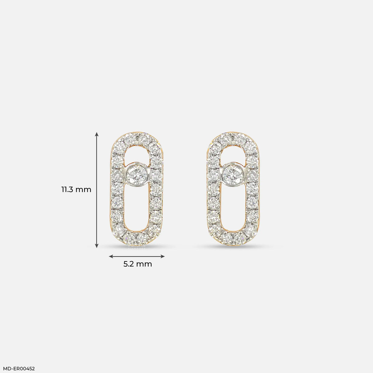 0.35 Carat Diamond Link Lab Diamond Studs