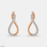 Enigma Diamond Earrings 14K Yellow Gold