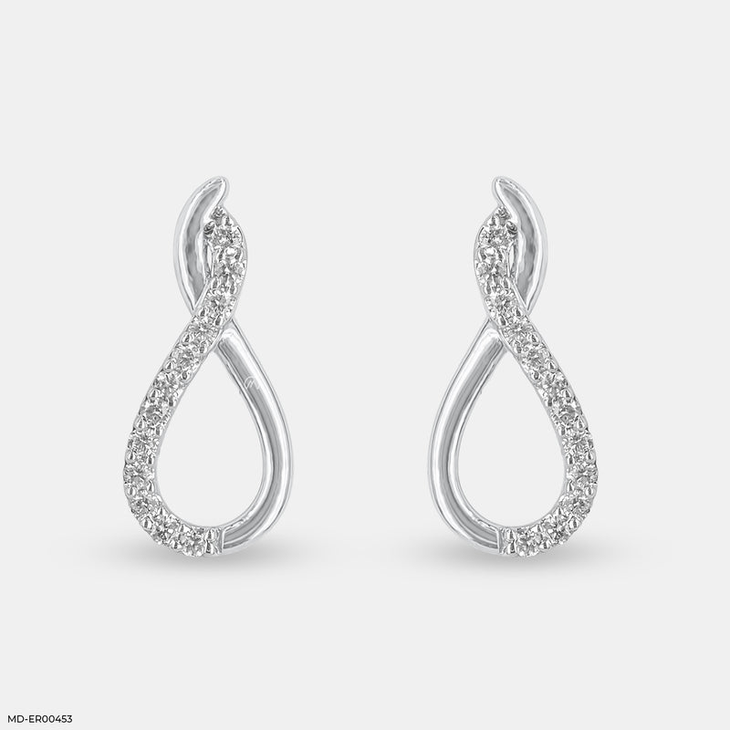 Enigma Diamond Earrings 14K Yellow Gold