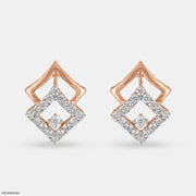 Classic Studs Earrings 9K Rose Gold