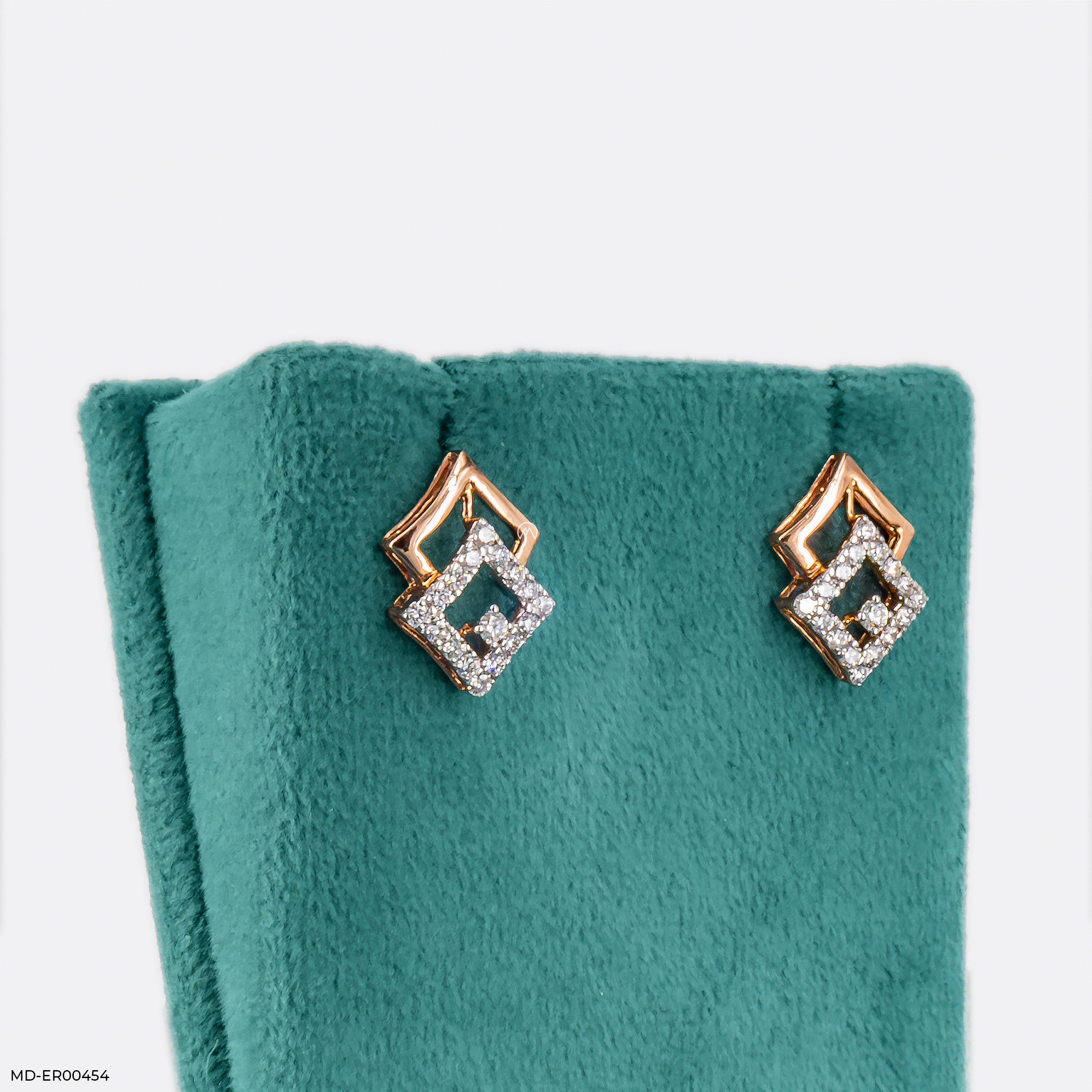 Classic Studs Earrings 9K Rose Gold