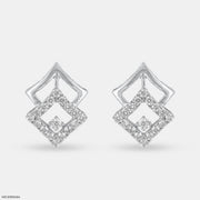 Classic Studs Earrings 9K White Gold