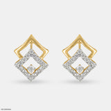 Work Wear Diamond Earrings 14K Rose Gold