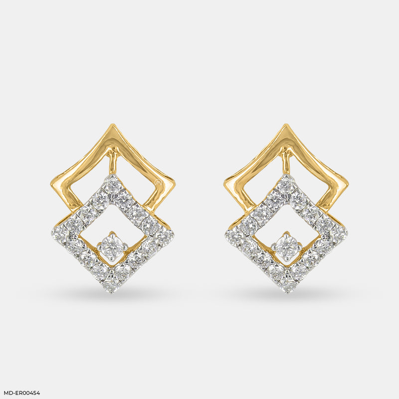 Classic Studs Earrings 14K Yellow Gold – Maiora Diamonds