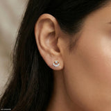 0.35 Carat Chic Lab Diamond Earrings 18K Yellow Gold