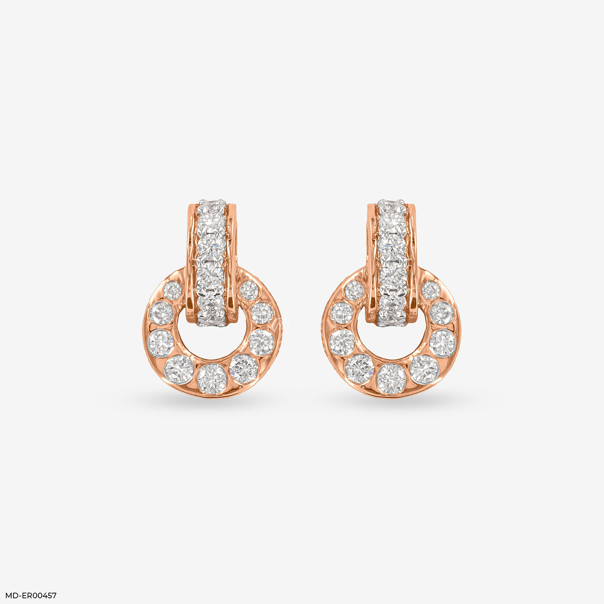 Stunning Circle Diamond Studs