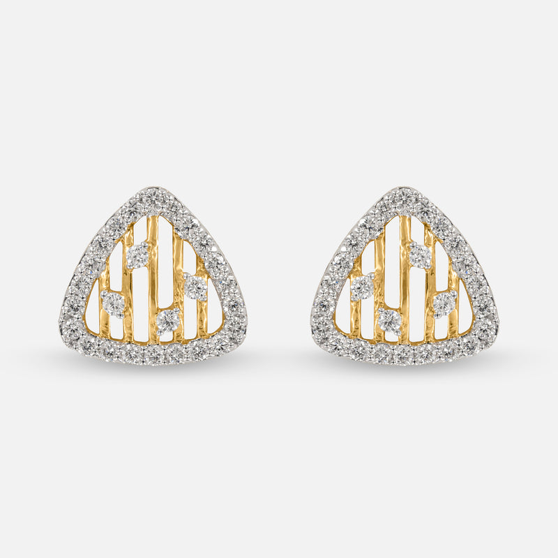 Bubbly Bars Earrings 14K Rose Gold