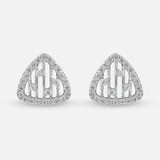 Bubbly Bars Earrings 18K White Gold