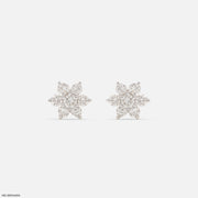 0.5 Carat Dewdrop Blossom Lab Diamond Studs 14K Yellow Gold