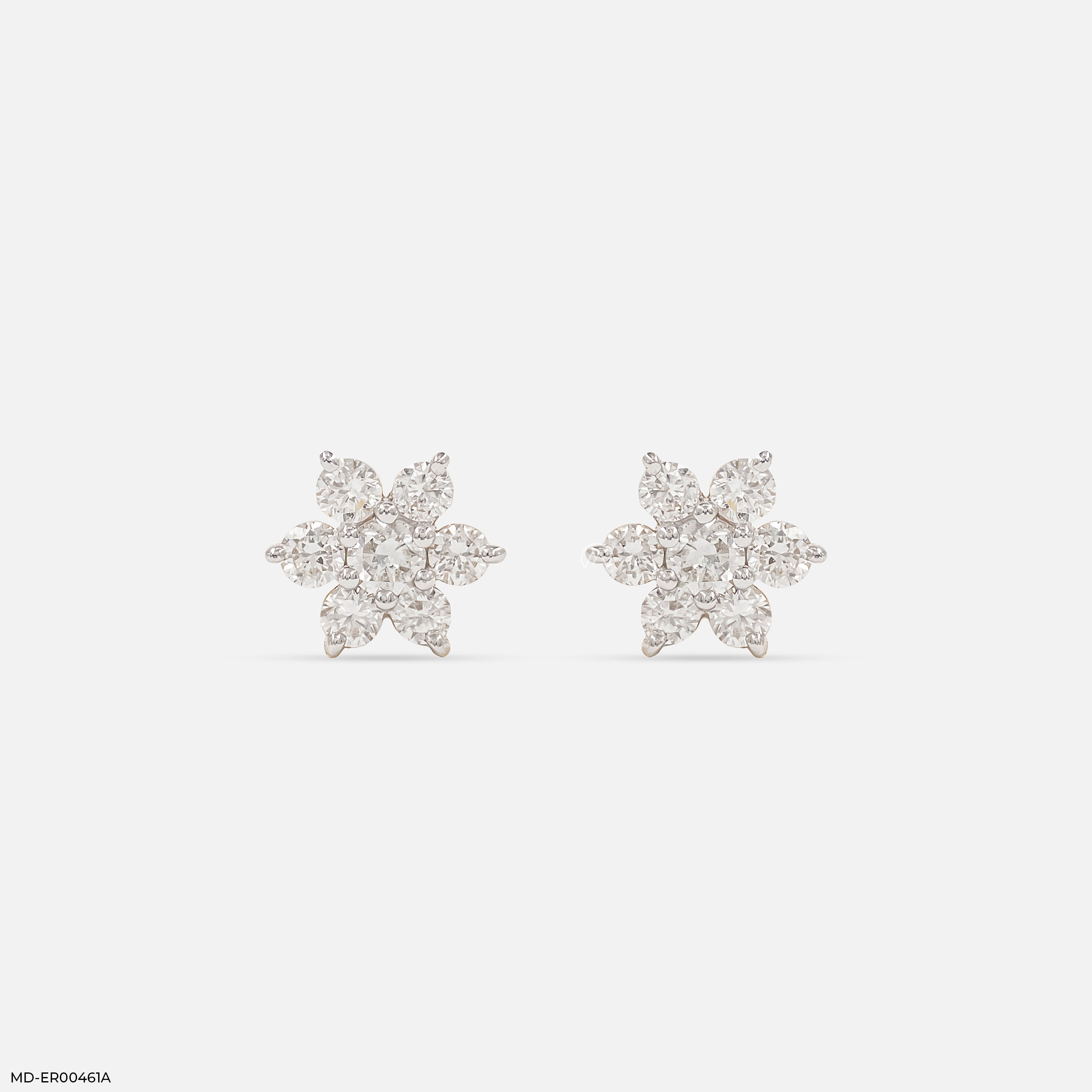 0.5 Carat Dewdrop Blossom Lab Diamond Studs 14K Yellow Gold