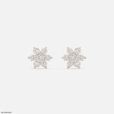 Dewdrop Blossom Lab Diamond Studs 14K Yellow Gold