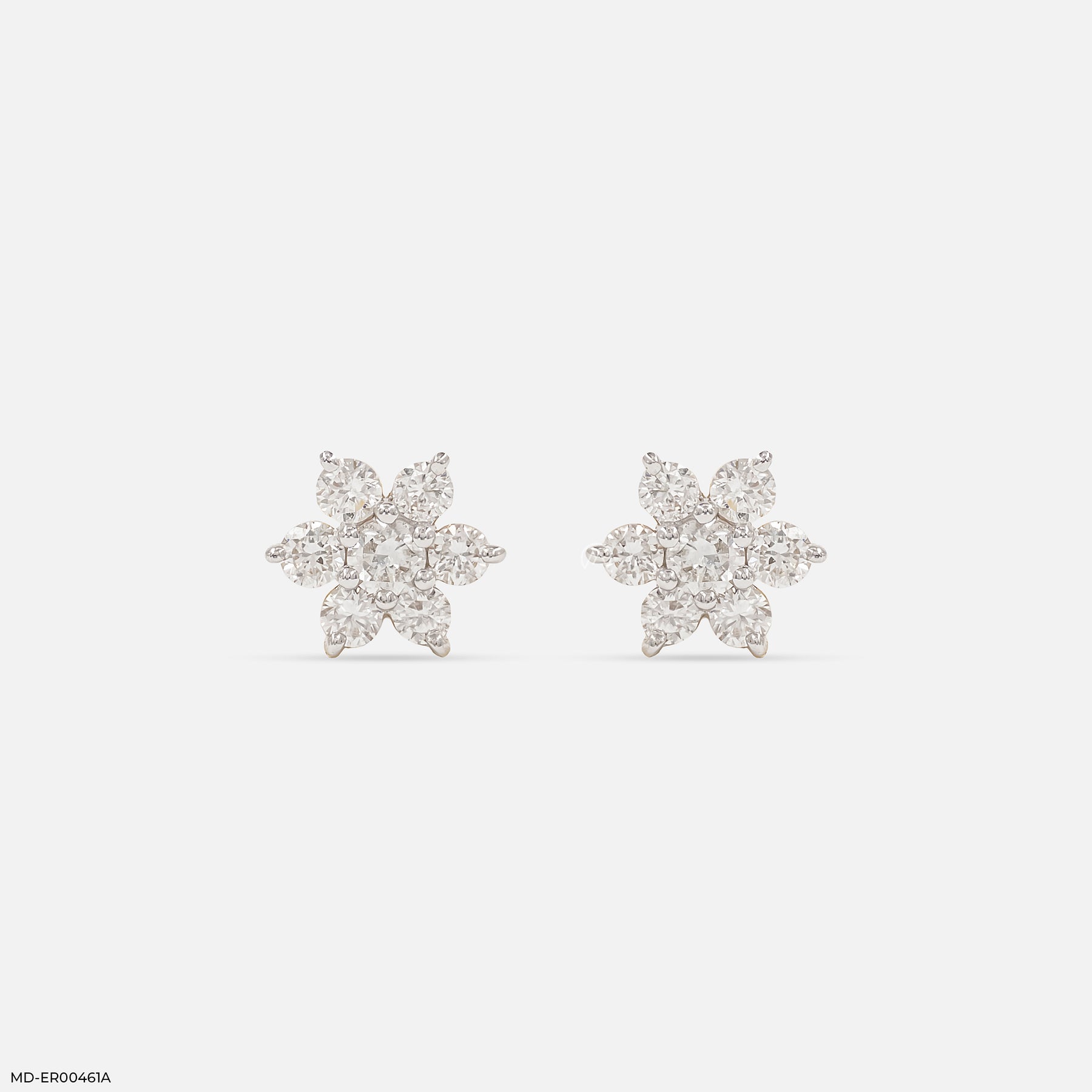 0.5 Carat Dewdrop Blossom Lab Diamond Studs 14K Yellow Gold