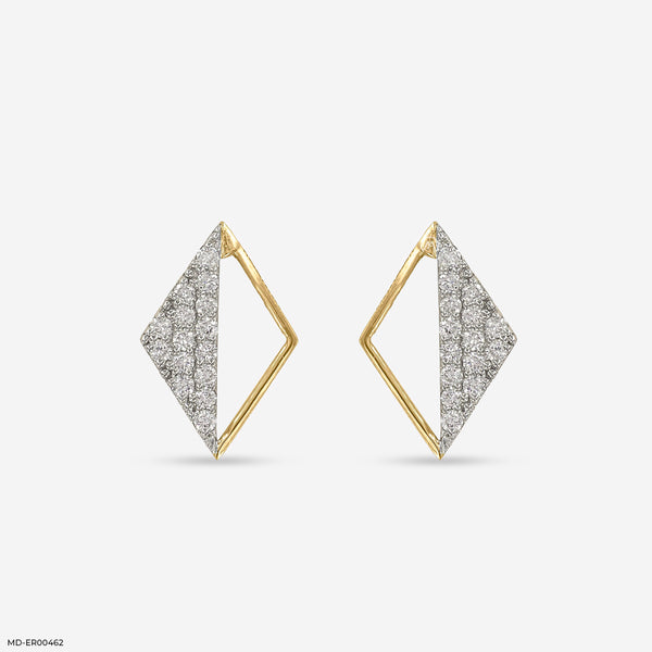 Treasured Beauty Diamond Earrings 18K Yellow Gold