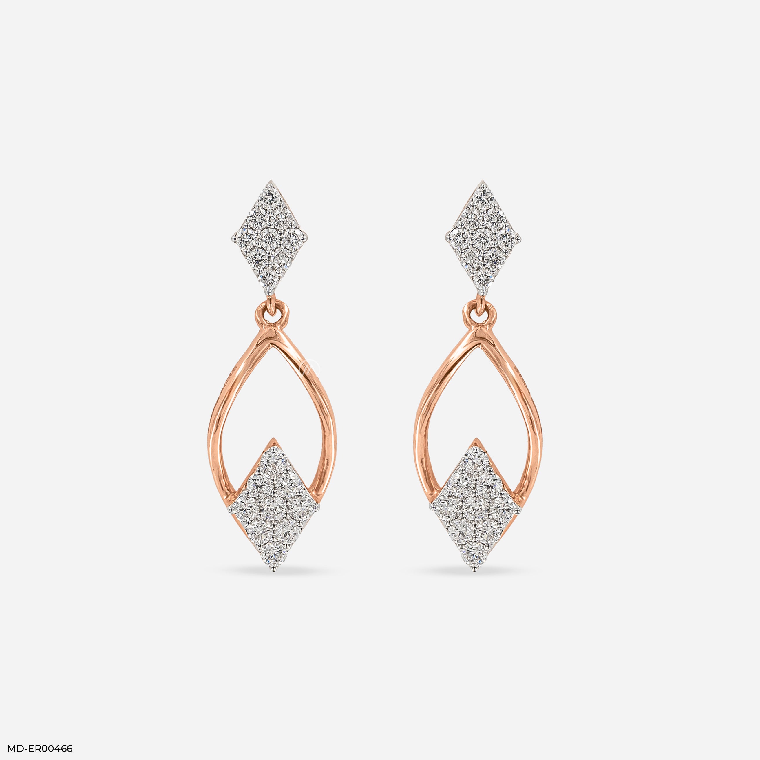 0.5 Carat Diamond Drop Lab Diamond Earrings