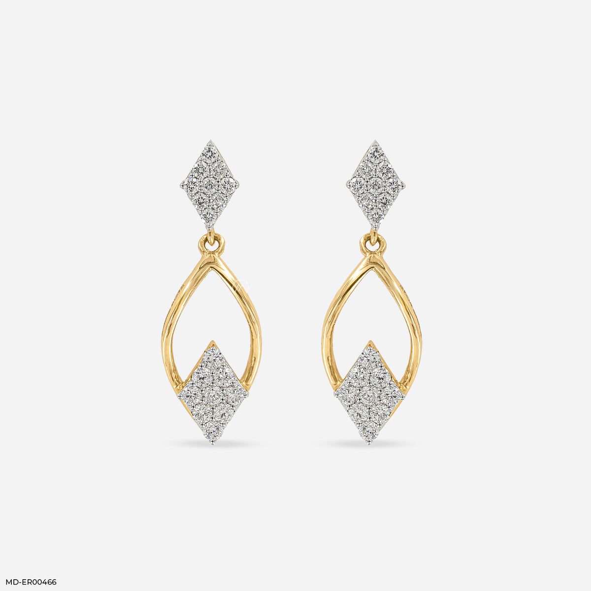 0.5 Carat Diamond Drop Lab Diamond Earrings