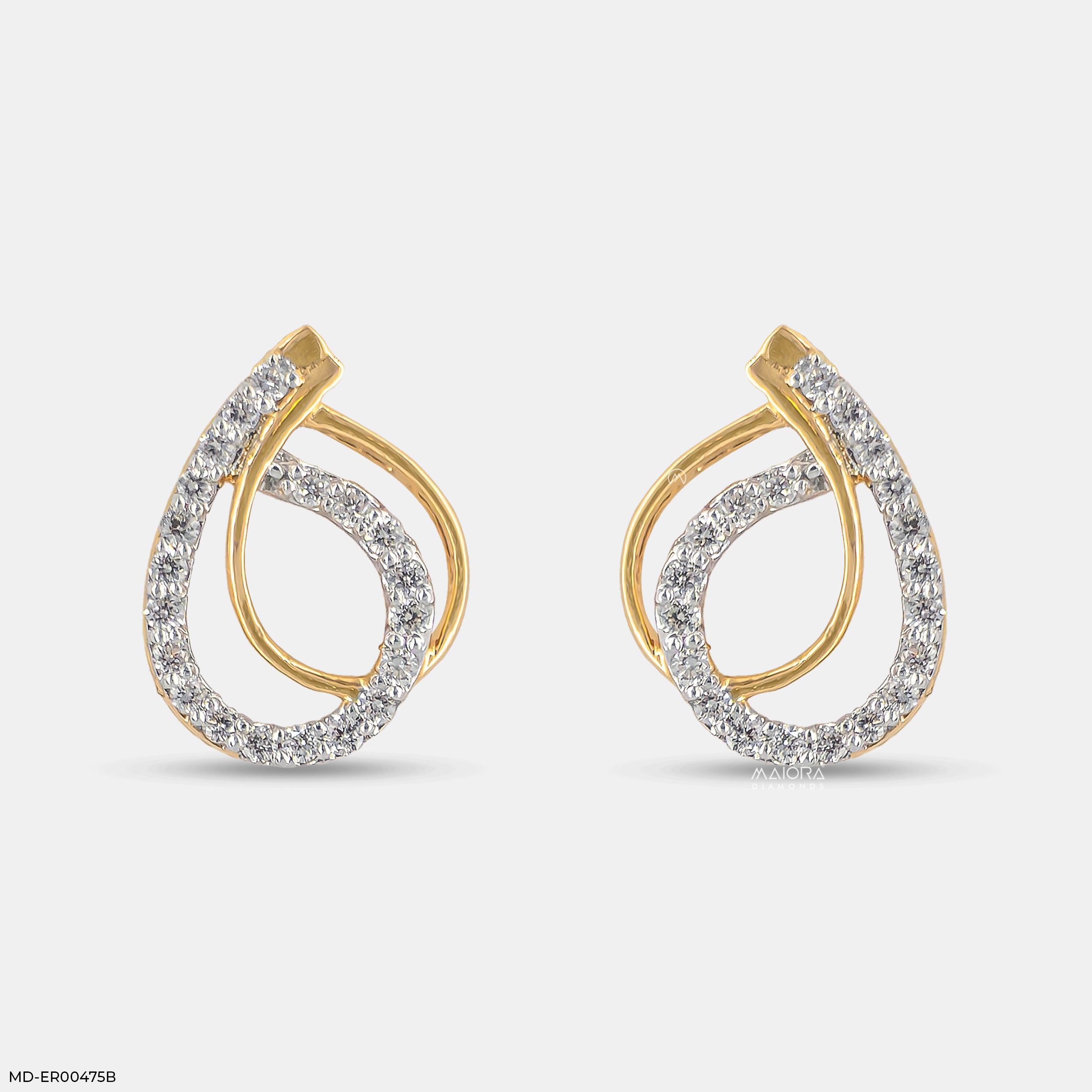 0.25 Carat Infinite Orbit Lab Diamond Studs Earrings