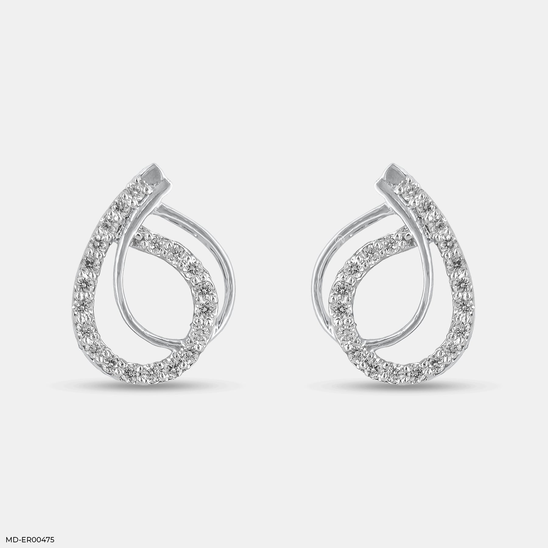 Infinity Twist Earrings 9K Rose Gold