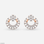 Loop of Beauty Diamond Earrings 9K Rose Gold