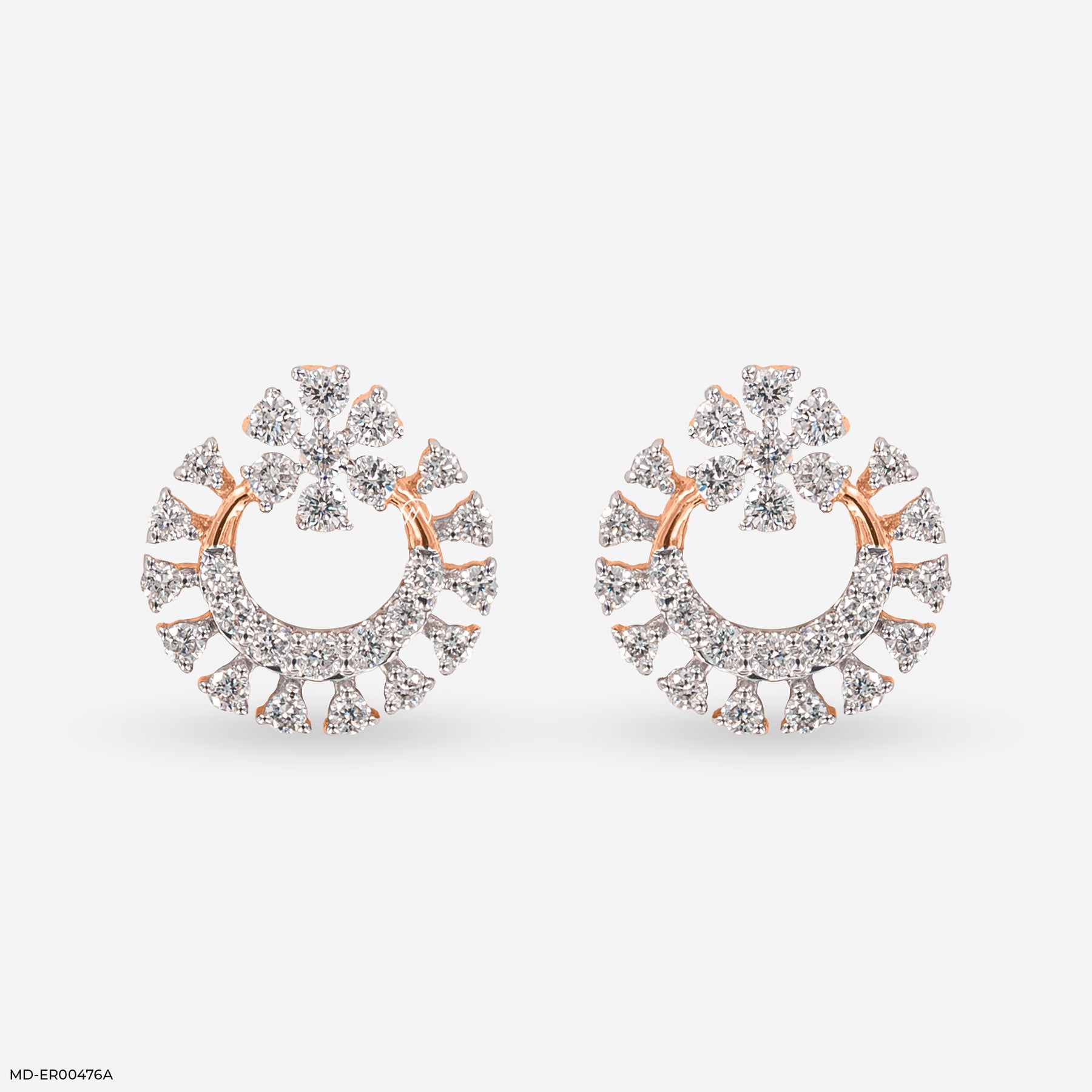 Loop of Beauty Diamond Earrings 9K Yellow Gold