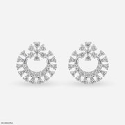 Loop of Beauty Diamond Earrings 9K White Gold