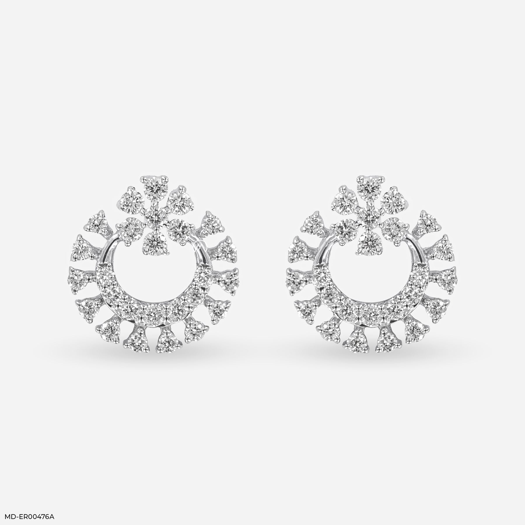 Loop of Beauty Diamond Earrings 9K Yellow Gold
