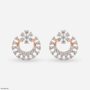 Loop of Beauty Diamond Earrings 14K Rose Gold