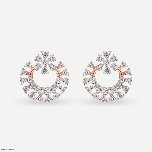 Loop of Beauty Diamond Earrings 18K Rose Gold