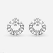 Loop of Beauty Diamond Earrings 14K White Gold