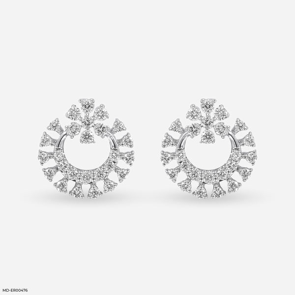 Loop of Beauty Diamond Earrings Platinum 950