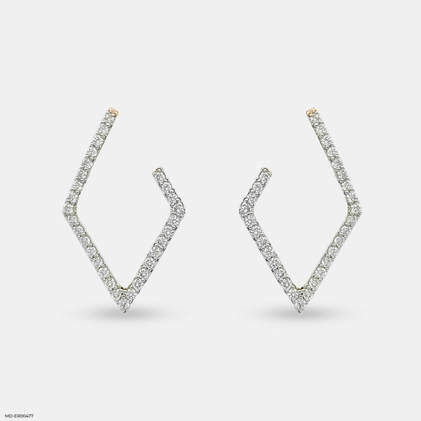 Cashew Fudge Diamond Earrings 18K Yellow Gold