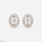 0.35 Carat Enchanting Ovals Lab Diamond Earrings